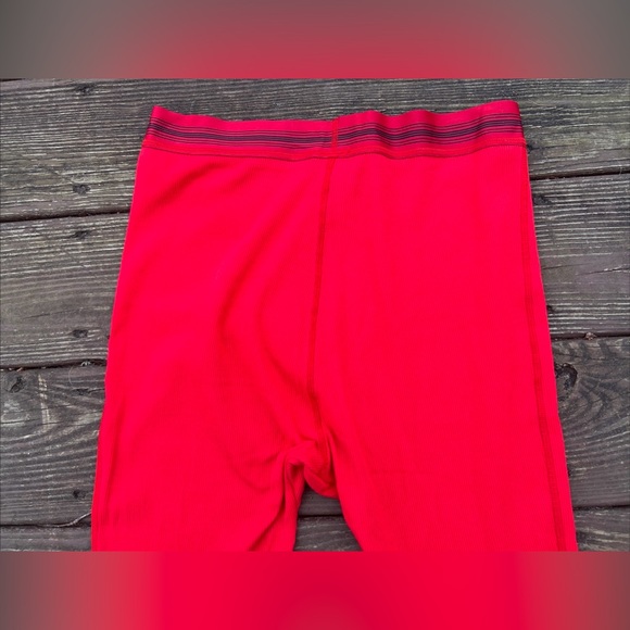 Skims Cotton Rib Red Leggings Comfy Loungewear Casual Long Johns Women’s|Size:M - Picture 16 of 16